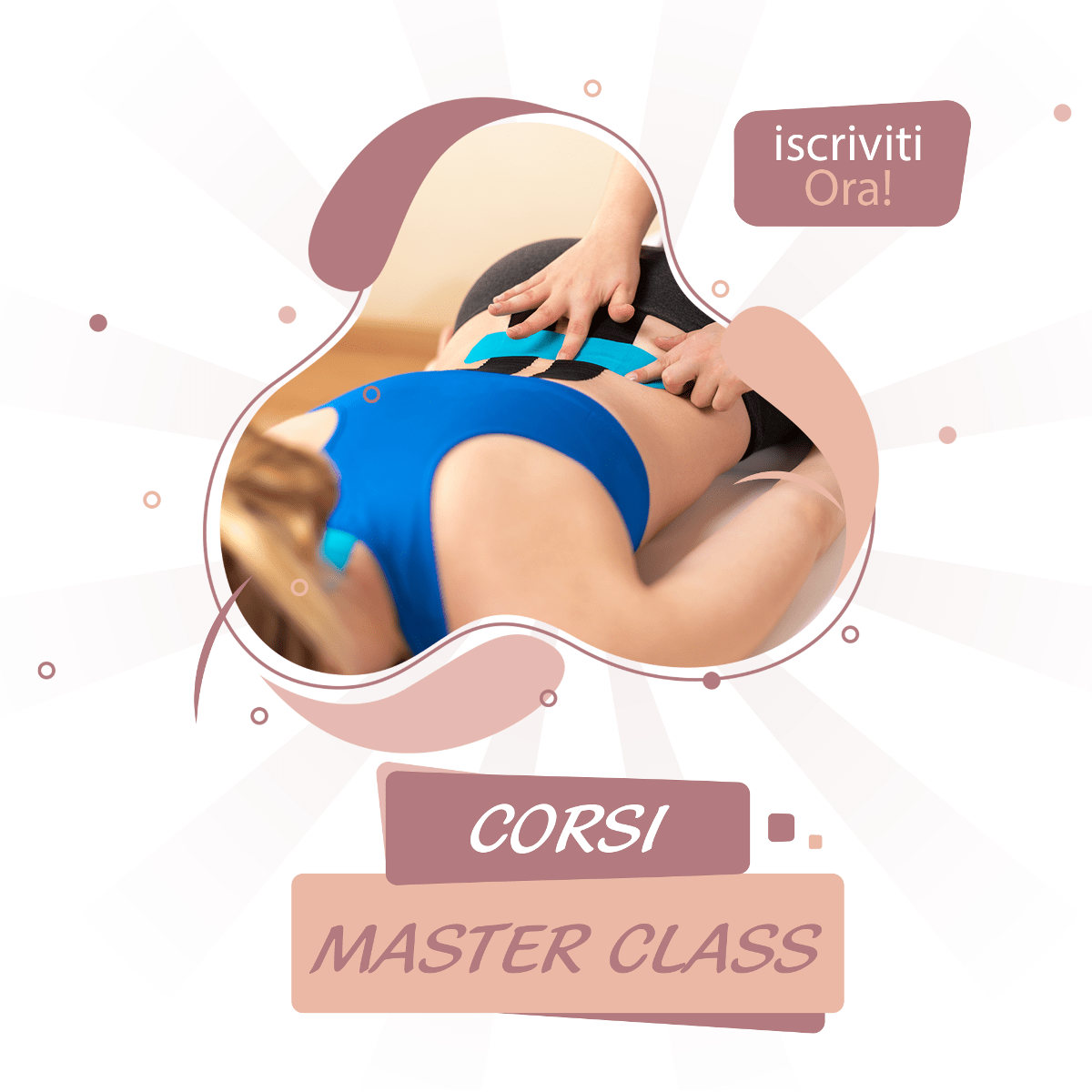 Corso al Taping muscolare e bendaggio compressivo per il drenaggio dei tessuti